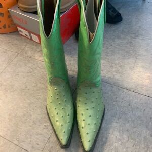Green Western-Style Women's Boots